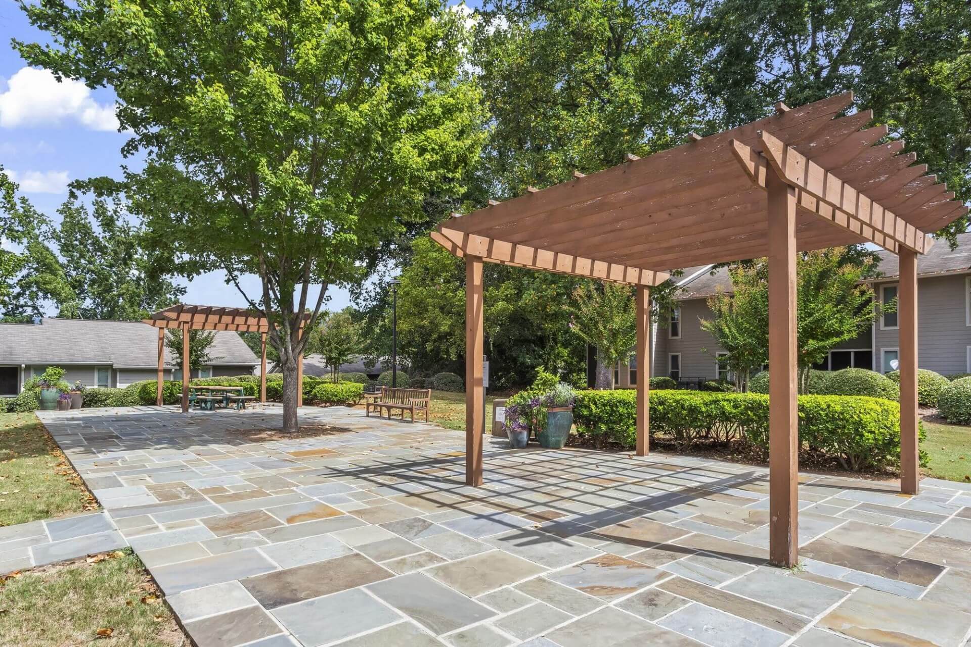 outdoor spaces at the ellis apartments near stone mountain